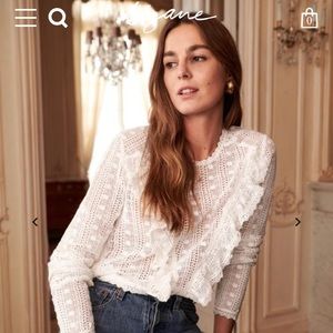 Sezane Madeleine Blouse size 36